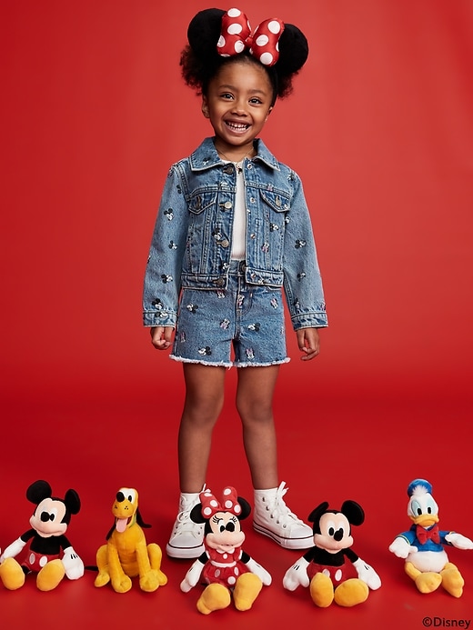 View large product image 1 of 2. Old Navy x Disney© High-Waisted Frayed-Hem Jean Shorts for Toddler Girls