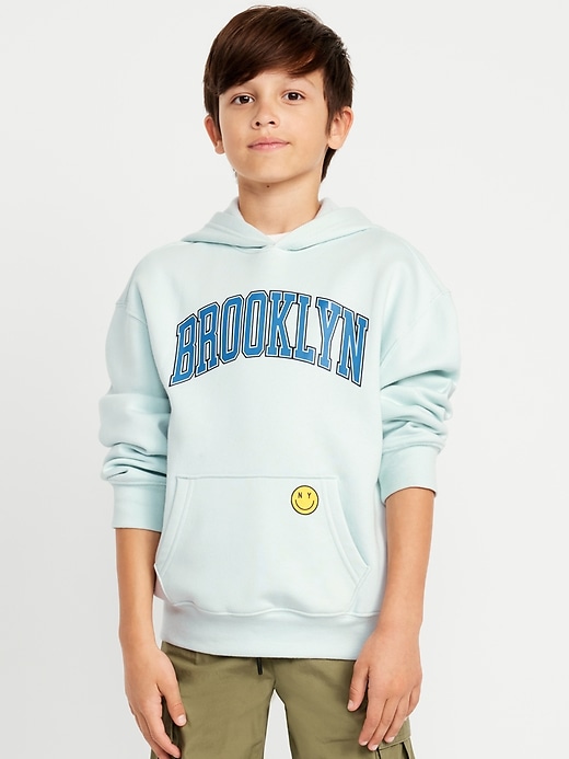 View large product image 1 of 2. Favorite Fleece Oversized Graphic Fleece Pullover Hoodie for Boys