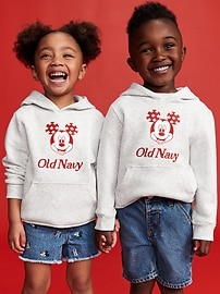 Image number 1 showing, Old Navy x Disney© Mickey Mouse Flag Unisex Graphic Pullover Hoodie for Toddler