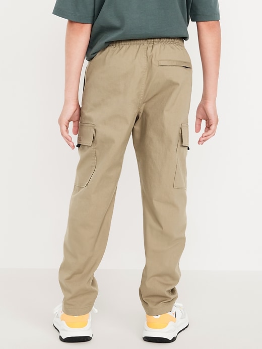 View large product image 2 of 3. Loose Pull-On Cargo Tech Taper Pants for Boys