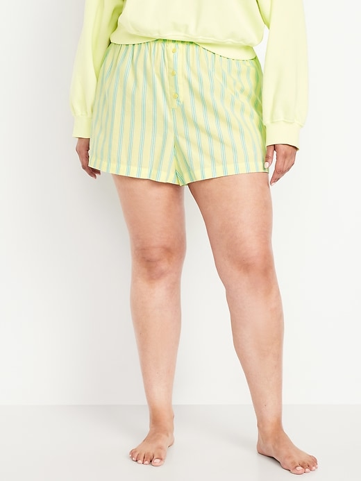 Image number 7 showing, Poplin Boxer Pajama Shorts