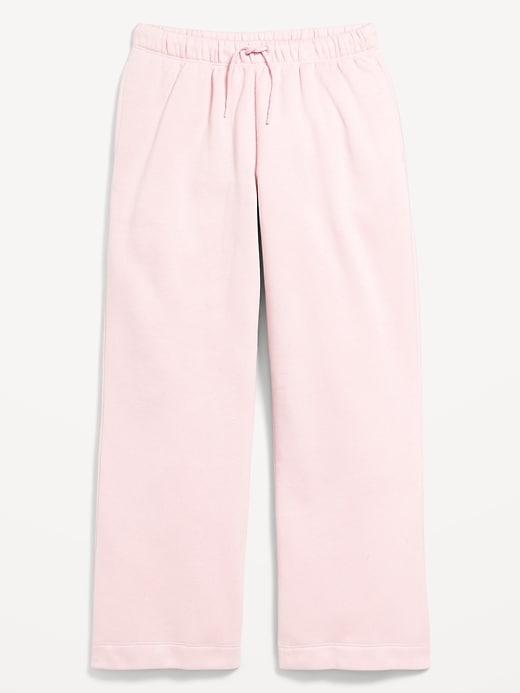 Image number 4 showing, Favorite Fleece High-Waisted Wide-Leg Sweatpants for Girls