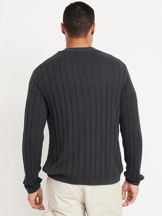 Image number 5 showing, Ribbed Button-Front Cardigan