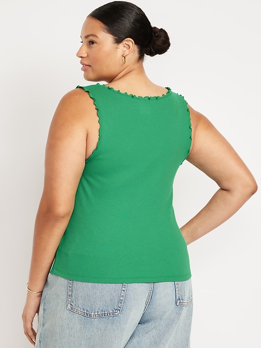 Image number 8 showing, Cinched Rib-Knit Tank Top