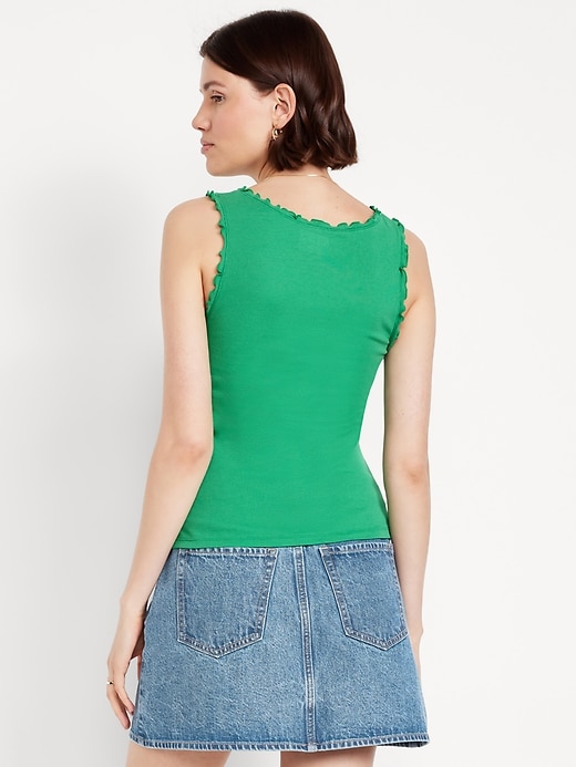 Image number 2 showing, Cinched Rib-Knit Tank Top