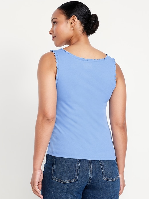 Image number 5 showing, Cinched Rib-Knit Tank Top