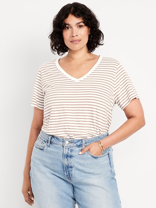 Image number 6 showing, EveryWear V-Neck Striped T-Shirt