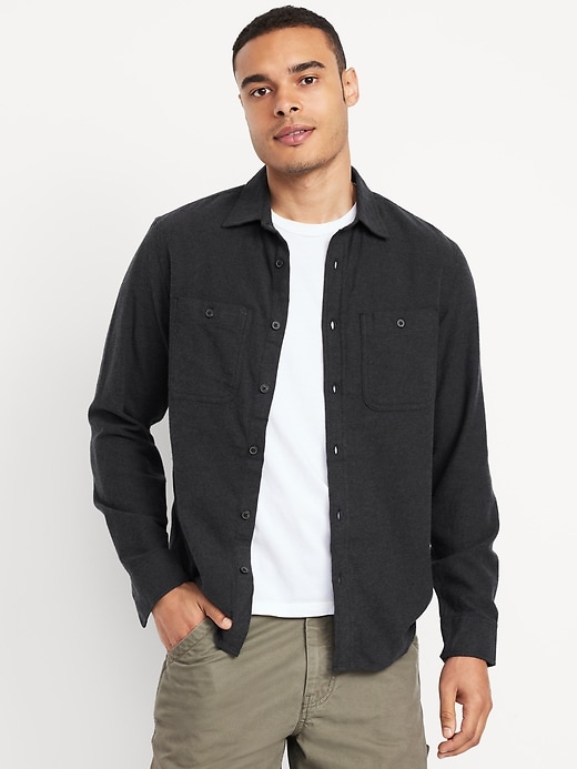 L'image numéro 1 présente Chemise en flanelle à poche
