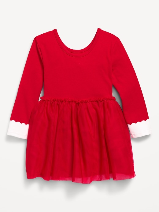 View large product image 2 of 2. Fit and Flare Long-Sleeve Tutu Dress for Toddler Girls