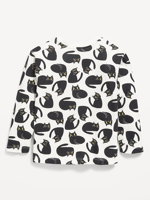 View large product image 2 of 2. Printed Long-Sleeve T-Shirt for Toddler Girls