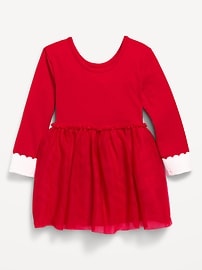 L'image numéro 2 présente Robe tutu ajustée et évasée à manches longues pour toute-petite fille