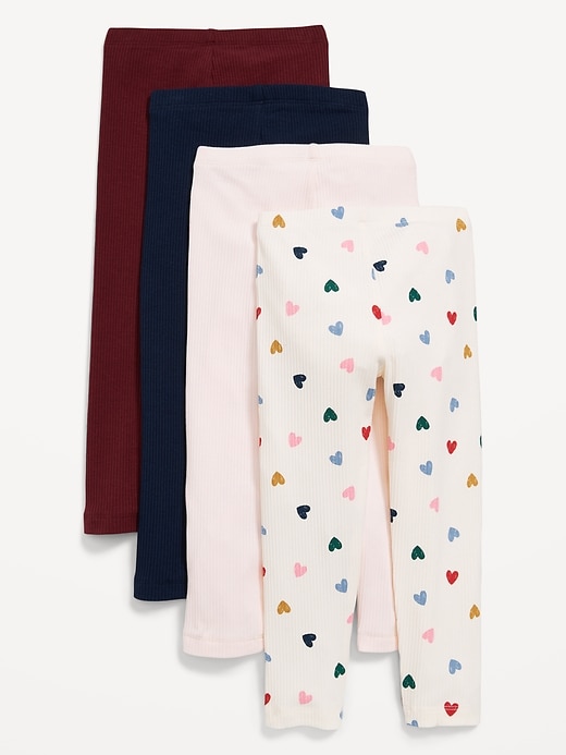 View large product image 2 of 3. Ribbed Leggings 4-Pack for Toddler Girls