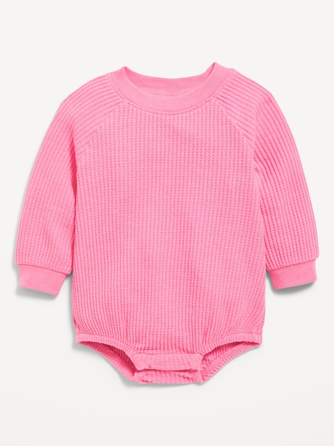 Long-Sleeve Fleece One-Piece Romper for Baby