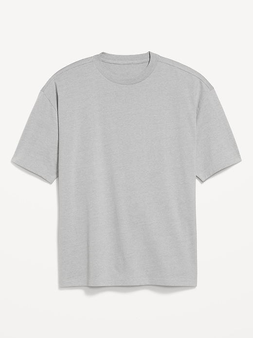 L'image numéro 4 présente T-shirt surdimensionné moderne en tissu épais