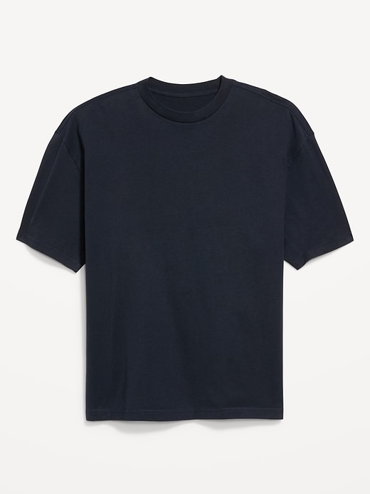 L'image numéro 4 présente T-shirt surdimensionné moderne en tissu épais