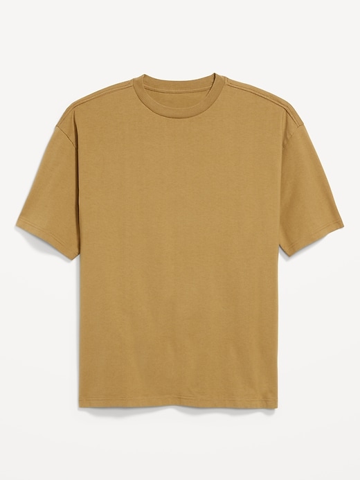 L'image numéro 4 présente T-shirt surdimensionné moderne en tissu épais