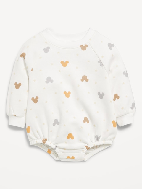 Barboteuse une pièce Disney © en molleton pour bébé - Blanc