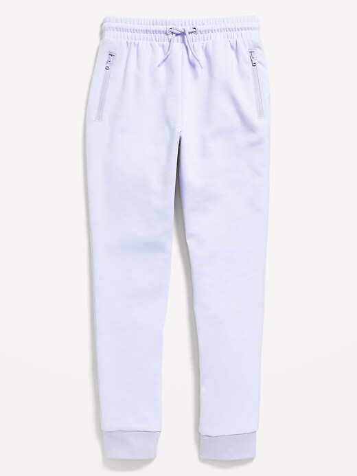 Image number 4 showing, Slim High-Waisted Dynamic Fleece Joggers for Girls