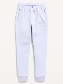 View large product image 4 of 4. Slim High-Waisted Dynamic Fleece Joggers for Girls