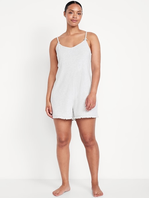 Image number 5 showing, Pointelle Pajama Romper