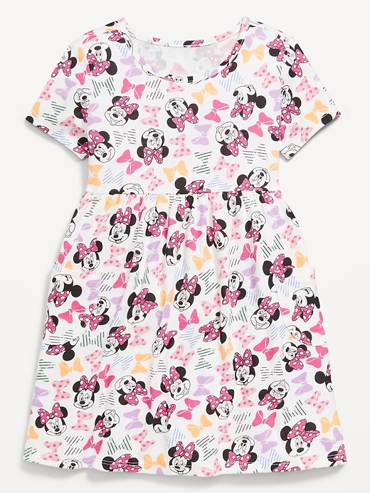 View large product image 1 of 1. Disney© Fit and Flare Pocket Dress for Toddler Girls