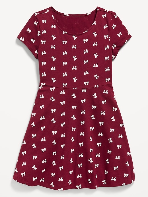 Image number 3 showing, Printed Short-Sleeve Fit and Flare Dress for Girls
