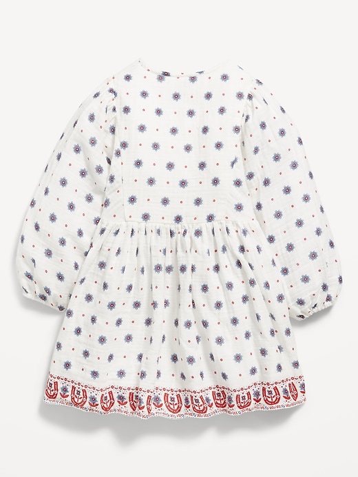 Image number 2 showing, Long-Sleeve Plaid Dress for Toddler Girls