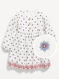 Image number 1 showing, Long-Sleeve Plaid Dress for Toddler Girls