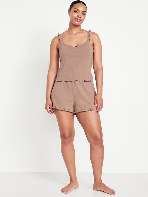 Image number 5 showing, Pointelle Pajama Short Set