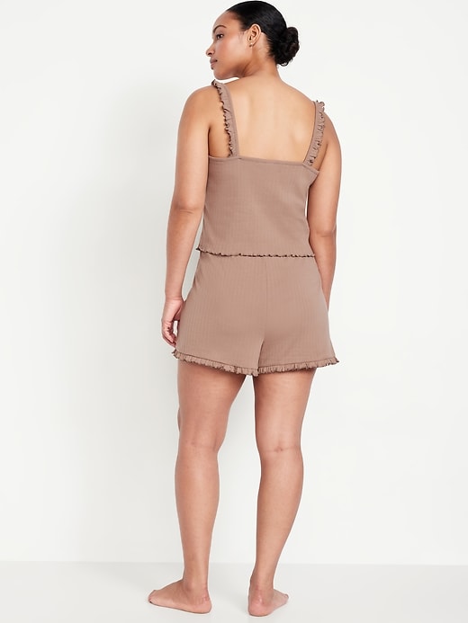 Image number 6 showing, Pointelle Pajama Short Set