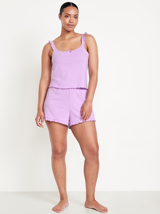Image number 5 showing, Pointelle Pajama Short Set