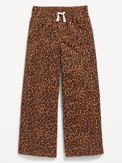 Image number 3 showing, Printed High-Waisted Baggy Wide-Leg Pull-On Pants for Girls