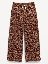 View large product image 3 of 4. Printed High-Waisted Baggy Wide-Leg Pull-On Pants for Girls