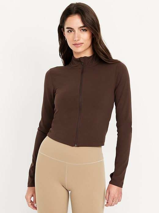 Image number 1 showing, StudioSmooth Crop Full Zip