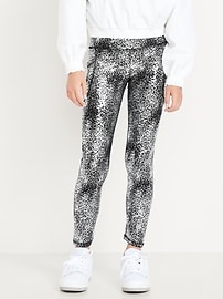 View large product image 3 of 5. High-Waisted PowerSoft 7/8-Length Side-Pocket Leggings for Girls