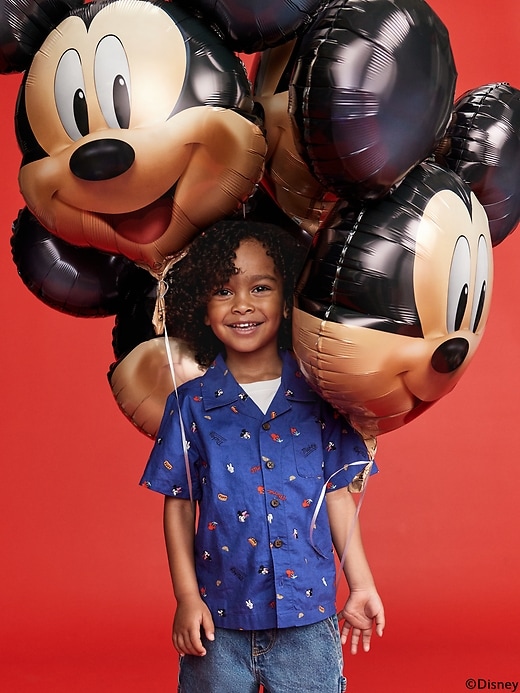 View large product image 1 of 4. Old Navy x Disney© Short-Sleeve Pocket Shirt for Toddler Boys
