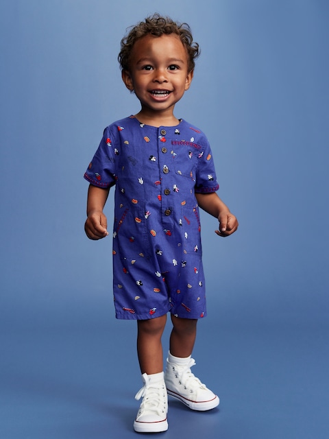 Barboteuse une-pièce en popeline Old Navy x Disney © pour bébé
