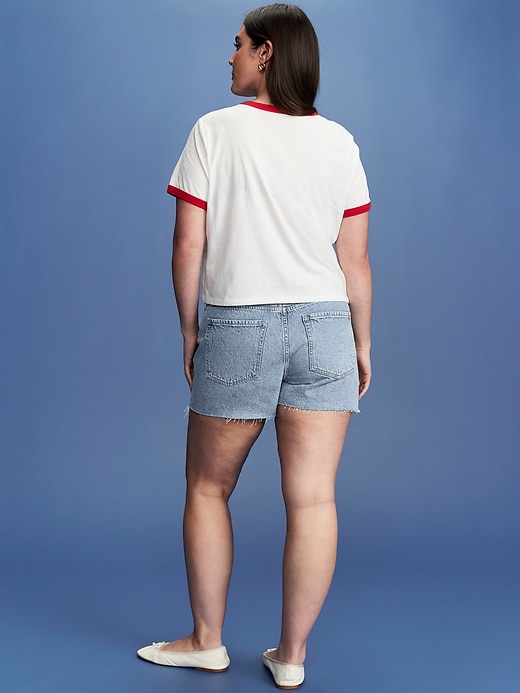Image number 6 showing, Old Navy x Disney© High-Waisted OG Jean Cut-Off Shorts -- 3-inch inseam