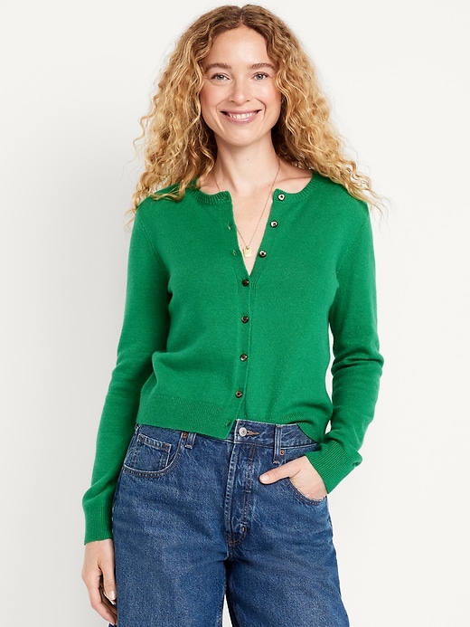 Image number 1 showing, SoSoft Cropped Cardigan Sweater