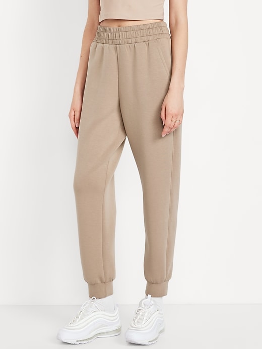Image number 1 showing, High-Waisted Bounce Fleece Jogger Sweatpants