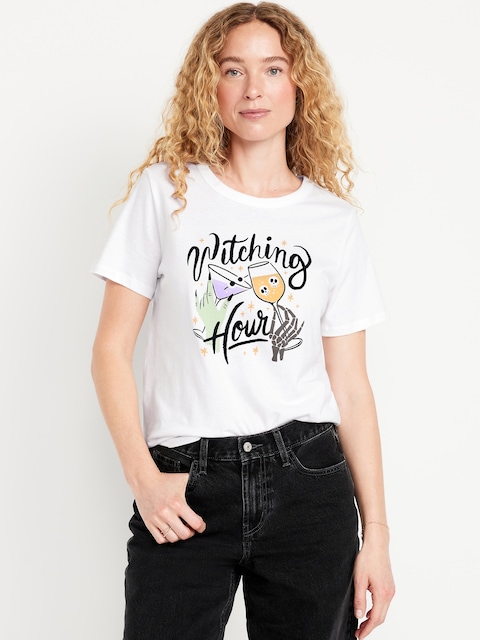 EveryWear Crew-Neck Graphic T-Shirt - Calla Lilies