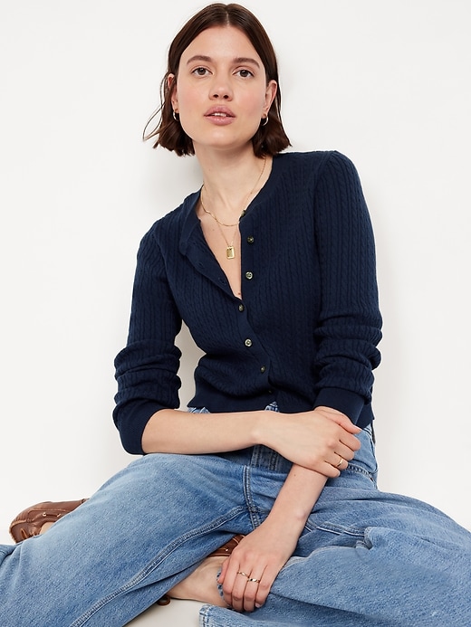 Image number 3 showing, SoSoft Cropped Cardigan Sweater