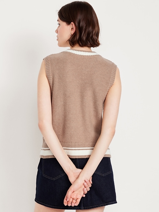 Image number 2 showing, Wool-Blend Cable-Knit Vest