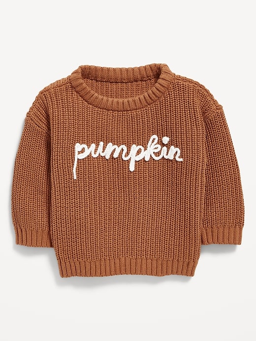 View large product image 1 of 2. Loose Shaker-Stitch Sweater for Baby