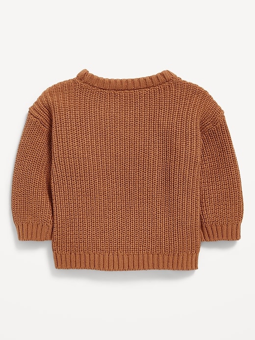 View large product image 2 of 2. Loose Shaker-Stitch Sweater for Baby