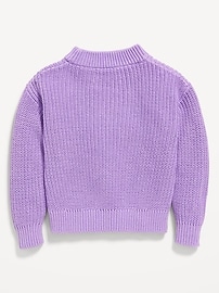 Image number 2 showing, Long-Sleeve Embroidered Sweater for Toddler Girls