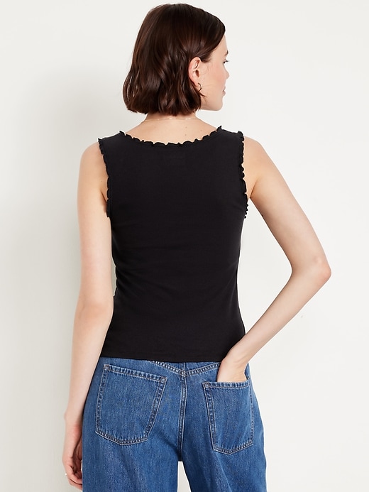 Image number 2 showing, Cinched Rib-Knit Tank Top