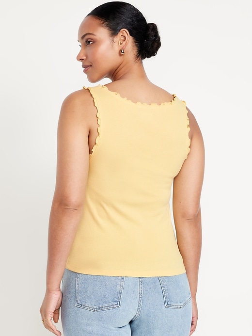 Image number 5 showing, Cinched Rib-Knit Tank Top