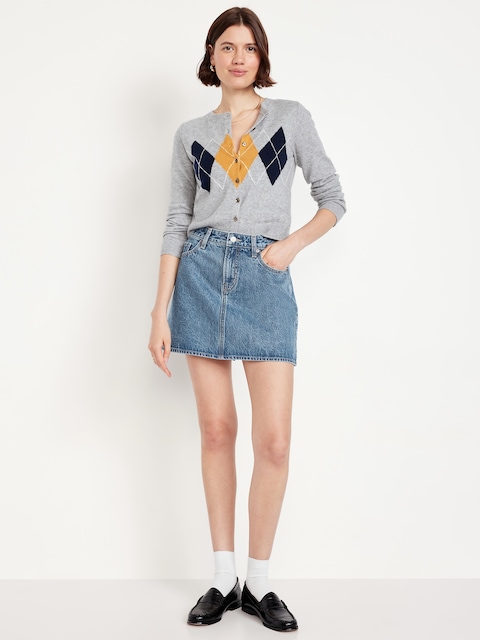 High-Waisted OG Jean Mini Skirt