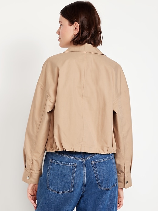 Image number 8 showing, Jean Zip Jacket